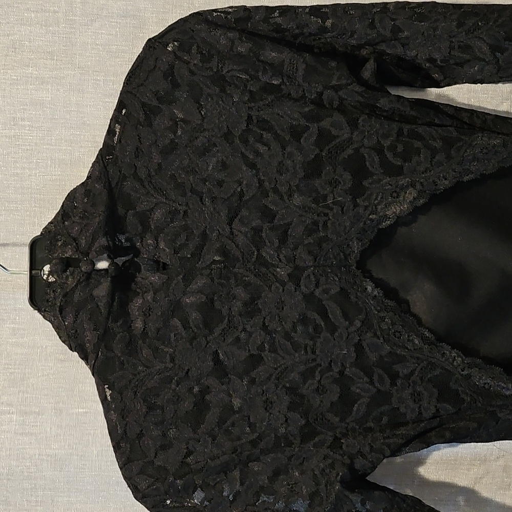 Moda International Elegant Black Lace Dress - Picture 6 of 17